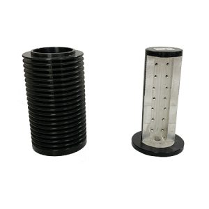 Communication Device – Circular Attenuator – Black Anodized