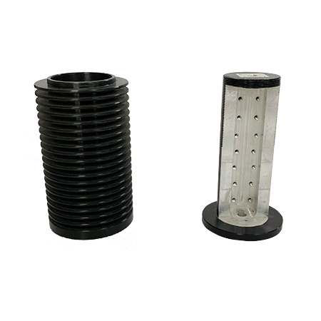 Communication Device – Circular Attenuator – Black Anodized